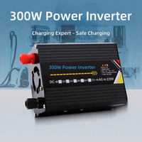 Inverter Mobil AC 300W Mini dengan Antarmuka USB, Bahan Aluminium Alloy, Gelombang Modifikasi, Peralatan Listrik RV 12v24v
