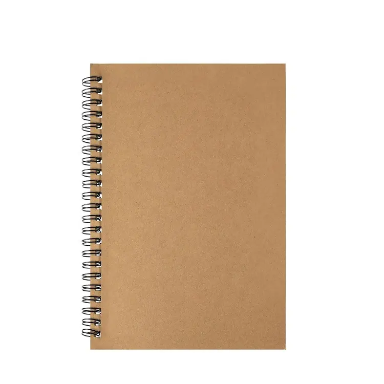 Spiral Notebook Black and Brown Water Resistant Cover 120 Pages Fights Ink Bleed Paper Note Book for Kids or Office