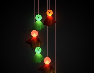Las mejores luces solares para el jardín Sunny Doll House Light Decoraciones al aire libre Color Chandelier - Product Image 1