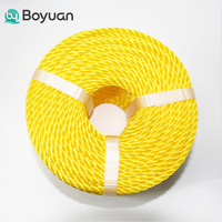 Offre Spéciale – Corde en PE colorée à 3 brins, 4-16 mm, haute résistance, résistante aux UV, bobine de 220 m pour la pêche marine et l'utilisation en quai