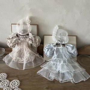 Tutina Floreale con Maniche a Sbuffo per Bambine, Stile Coreano Fresco ed <span class=keywords><strong>Elegante</strong></span> per l'Estate - Product Image 2