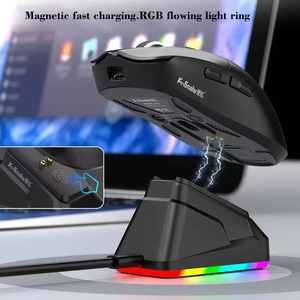 Nuovo modello X11 PAW3311 sensore 3 modalità BT cablato 2.4G Wireless RGB <span class=keywords><strong>Mouse</strong></span> da gioco con Base di ricarica - Product Image 6
