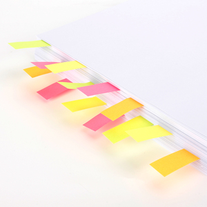 4-Color Self-Adhesive Customizable Memo Stickers 4x40 Sheets <b>Sticky</b> Note 15x50mmX4pads Office School Use - Product Image 4