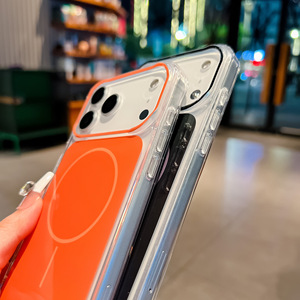 Kẹo màu TPU PC <span class=keywords><strong>Bumper</strong></span> trong suốt trường hợp sạc không dây bìa cho <span class=keywords><strong>Iphone</strong></span> 17 16 15 - Product Image 5