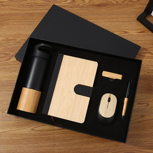 Produit le plus vendu sur Alibaba : Coffrets cadeaux d'affaires intelligents, bloc-notes promotionnel avec stylo, souris sans fil, bouteille isotherme, cadeau - Product Image 2