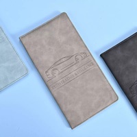 Portefeuille personnalisé en cuir PU pour documents d'immatriculation et d'assurance de voiture, organiseur de papiers automobiles