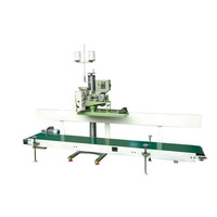 Machine à coudre automatique à point de chaînette à lit plat avec moteur et engrenage pour la fermeture de sacs à grande vitesse et l'emballage du sucre