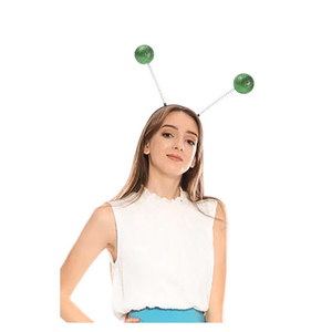 Diadema de mosca alienígena de Halloween para adultos, accesorios de disfraz Marciano plateado para decoraciones de fiesta de Cosplay - Product Image 2