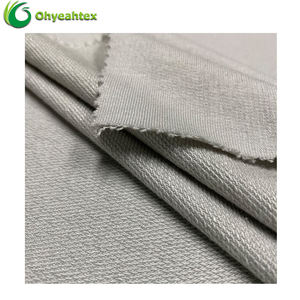 בד טרי צרפתי סרוג ידידותי לסביבה UPF50, 30% כותנה אורגנית 70% במבוק, לקפוצ'ונים - Product Image 3