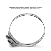 Collier de serrage rapide en acier inoxydable à visser pour tuyau d'air