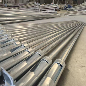 Tianhuang 20ft 25ft 30ft 5M 6M 7M 8M 9M 12M thép cực mạ kẽm giảm dần đèn bài bát giác hình nón cực ánh sáng đường phố bài - Product Image 1