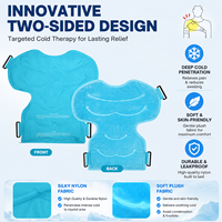 Enveloppe de gel réutilisable pour épaule World-Bio pour thérapie chaude et froide, blessure de la coiffe des rotateurs, blessure sportive, gonflement et soulagement de la douleur