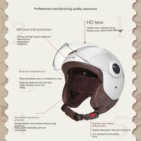 Casque de scooter double sport vintage classique Nouveau design spécial en matériau ABS pour l'équitation