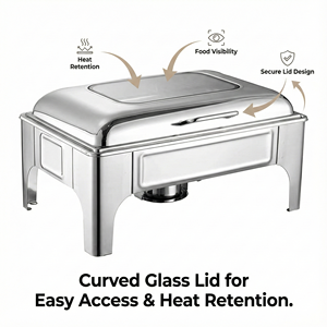 سخان طعام مستطيل الشكل للبوفيهات بسعر الجملة، موقد بوفيه للحساء الساخن، سخان طعام هيدروليكي مستطيل الشكل - Product Image 3