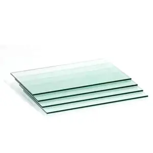 Float glass ultra white transparent glass ultra-thin flat glass used for tempered raw materials