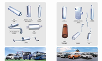 Longkin Loader Forklift 855B/855D/850/50C/853 Knalpot Muffler Baru Bahan Stainless Steel Suku Cadang Forklift dengan Garansi 2 Tahun