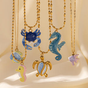 Collana pendente in acciaio inossidabile 18K, - Product Image 5