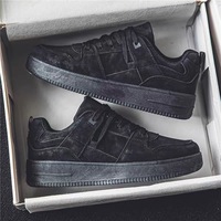 Chaussures décontractées de luxe pour hommes, à lacets, respirantes, avec doublure en coton, style sportif coréen, empeigne en cuir synthétique durable, semelle extérieure en caoutchouc