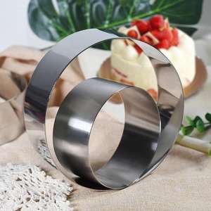 Ventes chaudes, anneaux à gâteau en acier inoxydable de qualité alimentaire, écologiques, hauteur réglable 5/10 cm, pour petits gâteaux mousse, outils - Product Image 2