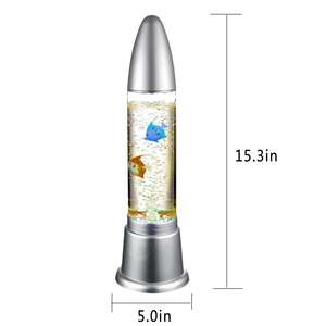 Fabriek Directe Verkoop 50Cm Rustige Led Rgb Automatische Kleurveranderende Waterkolom Lamp Moderne Huisdecoratie Kogel Bubble Batterij - Product Image 6