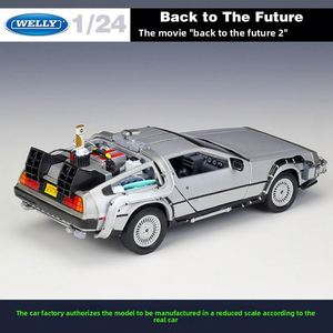 Modè<span class=keywords><strong>le</strong></span> de <span class=keywords><strong>voiture</strong></span> DeLorean en alliage moulé sous pression à l'échelle 1:24, inspiré de <span class=keywords><strong>la</strong></span> série À l'avenir, avec portes ouvrantes, contrô<span class=keywords><strong>le</strong></span> de <span class=keywords><strong>la</strong></span> force, dans un coffret cadeau coloré - Product Image 3
