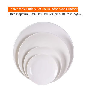 Vajilla Redonda Irrompible al por Mayor, Vajilla Blanca de <span class=keywords><strong>Melamina</strong></span>, Platos para Bistec, Assiettes & Plats, Plato de <span class=keywords><strong>Melamina</strong></span> - Product Image 5