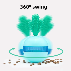 Vendita calda per animali domestici <span class=keywords><strong>Tumbler</strong></span> cibo palla perdita cibo divertente Puzzle rilievo denti a dondolo Cactus modellazione cane giocattolo - Product Image 6