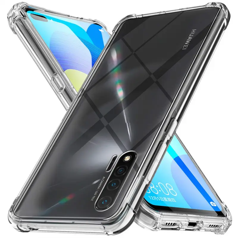 Soft Silicone Case Transparent For Huawei Mate 40 Pro 30 20 20X Shockproof Clear Cell Phone TPU Back Cover