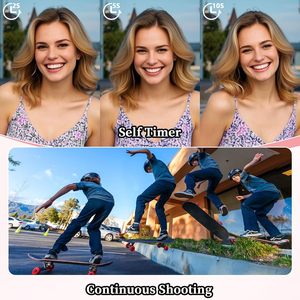 4k נקודה ולירות מצלמות דיגיטליות חמודות עבור vlogging: 64mp 18x זום מצלמה Youtube קומפקטי 2.8 אינץ' - Product Image 5