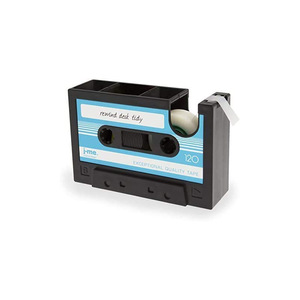 Soporte para bolígrafos con forma de cinta de casete retro, cortador de cinta, papelería de oficina, organizador de almacenamiento creativo para uso en escritorio - Product Image 5