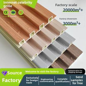 ตะแกรงไม้ไผ่ไฟเบอร์แผงผนังขนาดใหญ่สำหรับพื้นหลังทีวีเพดานเว้ารูปทรงเรขาคณิต - Product Image 4