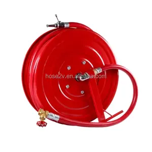 Fire hose reel with L bracket arm drain hose landing valve for Egypt and middle east market