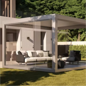 Pergola extérieure <span class=keywords><strong>en</strong></span> aluminium à toit à lames orientables 3x6m, 4x6m, 6x3m, 6x4m, 8x4m - Product Image 4