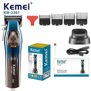 Kemei Tondeuse à cheveux professionnelle pour hommes, tondeuse à barbe rechargeable, tondeuse à cheveux 10000 tr/min pour hommes, KM-2361 - Product Image 6