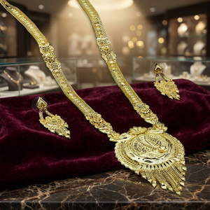 สร้อยคอยาวชุบทองไมโคร 14K 18K 24K ทองเหลืองเคลือบทอง สำหรับงานแต่งงานแบบออร์โธดอกซ์ ขายส่ง - Product Image 5