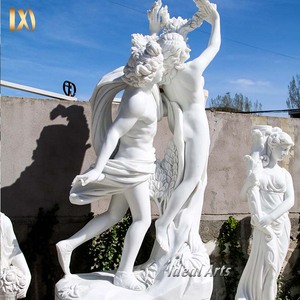 <span class=keywords><strong>Statua</strong></span> in Marmo a Grandezza Naturale di <span class=keywords><strong>Apollo</strong></span> <span class=keywords><strong>e</strong></span> <span class=keywords><strong>Dafne</strong></span> per Esterni, Decorazione da Giardino in Pietra - Product Image 2