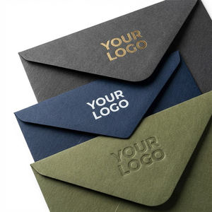 <span class=keywords><strong>Sobres</strong></span> <span class=keywords><strong>de</strong></span> <span class=keywords><strong>Papel</strong></span> Texturizado con Logotipo Personalizado <span class=keywords><strong>de</strong></span> Lujo, con Estampado Dorado en Relieve, para Invitaciones <span class=keywords><strong>de</strong></span> Boda y Negocios, al por Mayor - Product Image 1