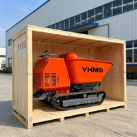 Prix usine YHMG Mini-dumper chenillé fiable pour le transport en jardin et en verger