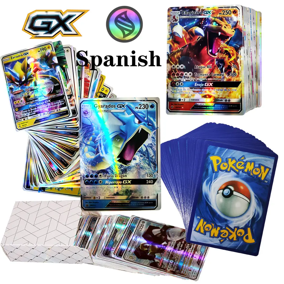 Cards Holographic Board Game Vmax GX Mega Tag Team Energy Trading Card Game English Version Kids Gift Spanish French