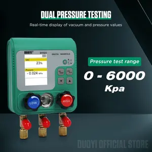 Manifold <span class=keywords><strong>Digital</strong></span> de Pressão a Vácuo DY523 PLUS para Refrigeração com Medidor de Pressão, Testador de Ar Condicionado e Temperatura e Ferramenta de Válvulas - Product Image 3