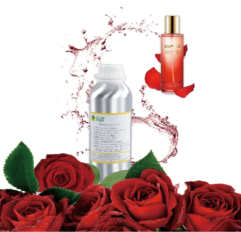 Huiles parfumées originales de bienvenue à la rose rouge Huile parfumées de parfum hautement concentrée pour la fabrication de parfums pour femmes