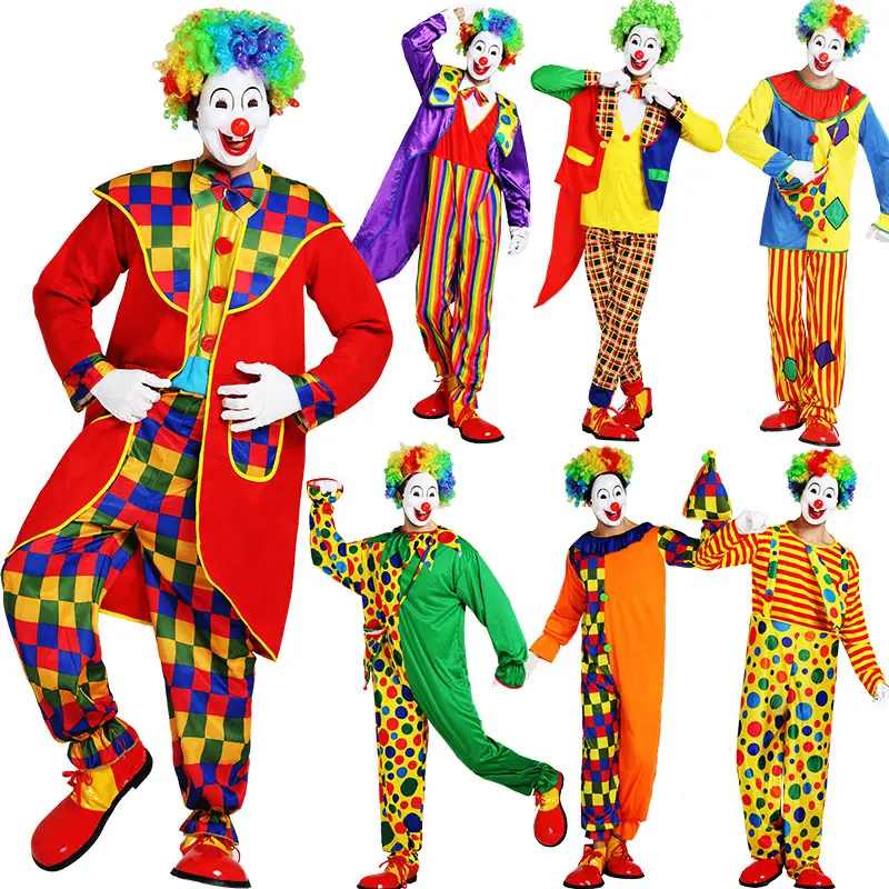 Costume da Cosplay Festival di Halloween per Unisex costumi da Clown per adulti