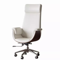 Bureau d'ordinateur et chaise de bureau moderne et luxueux avec dessus en marbre Mobilier de bureau de direction en acier inoxydable de haute qualité Bureau à domicile