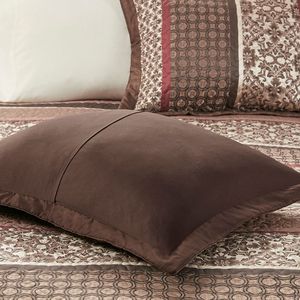 Ensemble de couvre-lit Jacquard réversible DB 5 pièces couvre-lit en coton doux rouge King Size pour chambre à coucher à usage domestique ou hôtels - Product Image 3