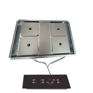 Table de cuisson invisible à quatre zones sous comptoir, en céramique, à installer sous un plan de travail en granit - Product Image 1