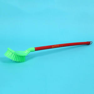 Vente directe d'usine de brosses de toilette en bois à tête carrée, brosses de toilette à long manche et poils de haute qualité. - Product Image 3