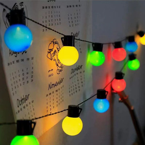 Guirlande lumineuse décorative d'extérieur G50 à ampoules <span class=keywords><strong>LED</strong></span>, grandes lanternes sphériques, lumières d'ambiance pour le camping, vente en gros directe. - Product Image 4