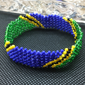 Braccialetto di perline Dazgirl con bandiera africana della Tanzania - Product Image 2