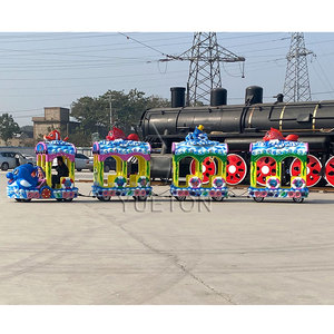 Tren Turístico sin Rieles de 14 Plazas para Niños, Atracción de Feria, Centro Comercial, Negocio, Mini <span class=keywords><strong>Choo</strong></span> <span class=keywords><strong>Choo</strong></span> en Venta - Product Image 4