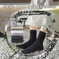 Chaussettes pour hommes personnalisées, chaussettes de cheville neutres d'automne, chaussettes décontractées tricotées de haute qualité, couleur unie, mélange de coton antibactérien